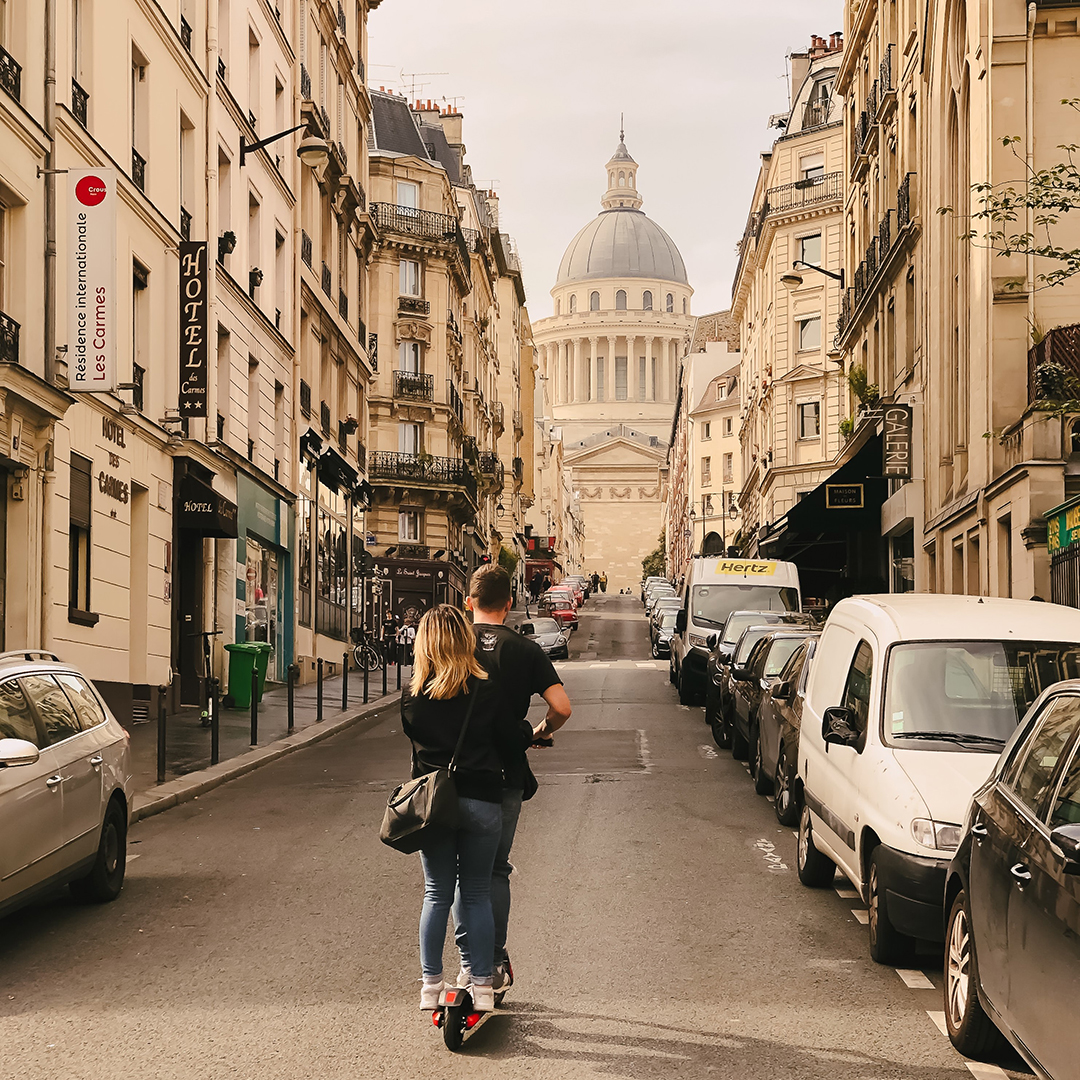 Book free trial French lesson - Book free trial French Lesson. A couple strolls through a Paris-like avenue, capturing the romantic ambiance of France that inspires the French lessons at Bonjour Australia in Linden Park, Adelaide